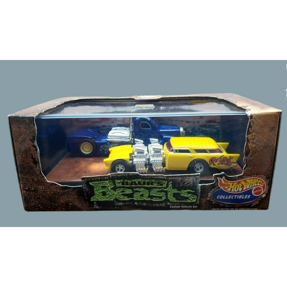 Hot Wheels Collectibles Baur's Beasts 1999 Hot Rod Series 3 Custom Vehicle Set